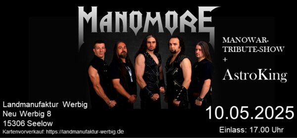 Konzertkarten Manomore- Manowar-Tribute-Band